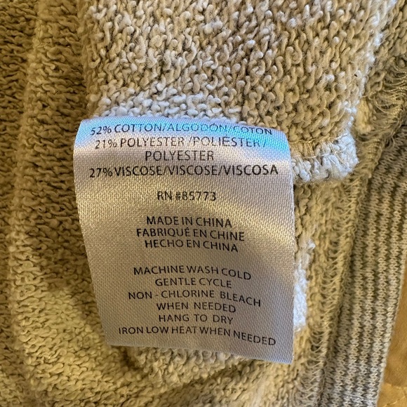 O'Neill French Terry kangaroo pocket pullover hoodie women’s M grey white - Picture 8 of 11